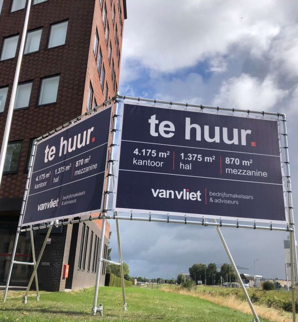 Professionele Spandoeken in buizenframes Te Koop Professionele Spandoeken in buizenframes Te Koop